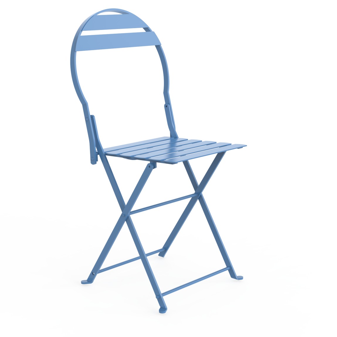 Skládací kovová zahradní židle Adico - modrá