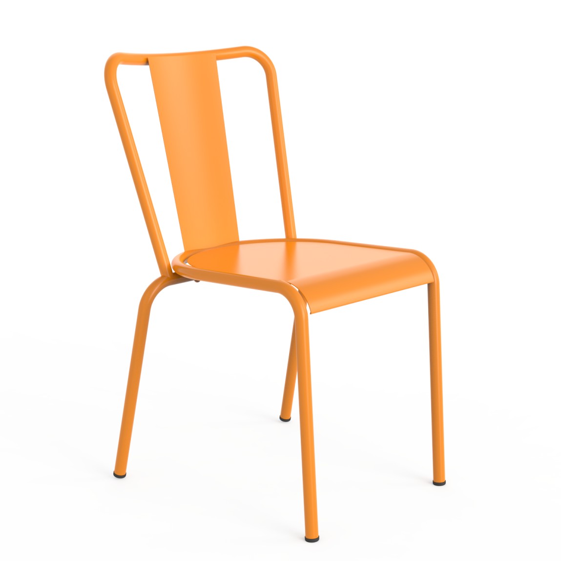 Kovová židle Adico 786 oranžová